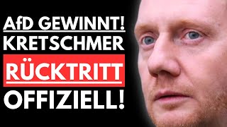 🚨PAUKENSCHLAG KRETSCHMER TRITT ZURÜCK AfD ÜBERNIMMT REGIERUNG IN SACHSEN🚨 [upl. by Ahsiekyt]