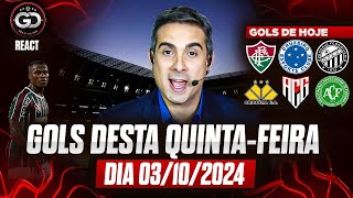 ⚽️ TODOS OS GOLS DESTA QUINTA 03102024 GOLS DE HOJE GOLS DO DIA GOLS DA COPA DO BRASIL REACT [upl. by Arodoet]