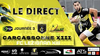 SUPER XIII  Carcassonne XIII V FC Lézignan XIII [upl. by Aruasor]