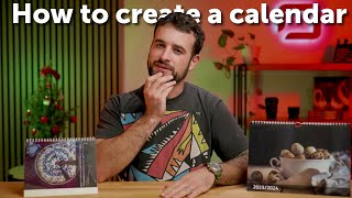 How to design a PHOTO CALENDAR in the PRINT module 🗓️ [upl. by Laure]