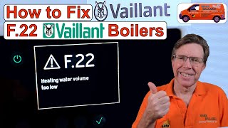 How to Fix F22  F22 on a Vaillant Boiler How to TopUp Your Vaillant Combi Boiler amp System Boiler [upl. by Saum]