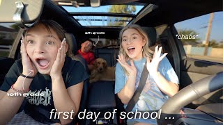 FIRST DAY OF SCHOOL VLOG   grwm  driving to school [upl. by Ingham513]