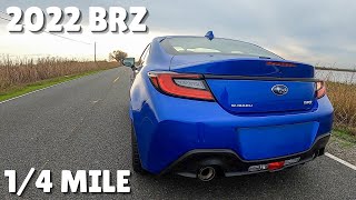 2022 SUBARU BRZ 14 MILE  060 RUNS  Pretty Quick [upl. by Tneciv]