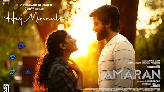 Amaran  Hey Minnale Song  First Single  Sivakarthikeyan  Kamal Hassan  GV Prakash Kumar [upl. by Miranda]