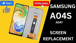 How To Replace Samsung Galaxy A04s Genuine Screen  Simple And Easy Way [upl. by Atima109]