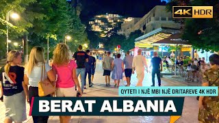 BERAT ALBANIA  WALKING TOUR SUMMER SEASON 2023【4KHDR】 [upl. by Colline373]