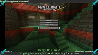 Swinging my pickaxe side to side  Minecraft Livestream [upl. by Hterrag168]