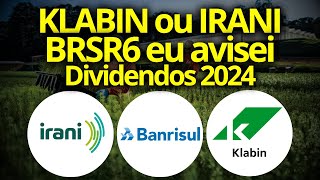 BRSR6 queda é oportunidade VALE A PENA INVESTIR BANRISUL KLBN4 ou RANI3 KLABIN OU IRANI [upl. by Busch110]