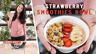 Strawberry Smoothie Bowl  Kumpulan Resep Diet Sehat Melanie [upl. by Nelie]