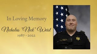 Memorial Service for Deputy Nicholas Weist held at Galesburg High School on 05 07 2022 [upl. by Adabel496]