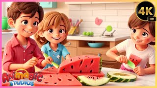 🍉New Kids Watermelon Song 🎤 Sweet Summer Fun 🌟 [upl. by Naomi]