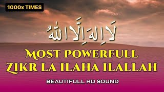 LA ILAHA ILALLAH 1000x Times Zikr  Best Daily Relaxion Sleep [upl. by Atronna]