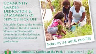 Alpha Kappa Alpha Sorority Inc Community Garden Dedication [upl. by Ardyce]