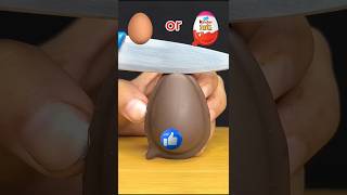 EGG 🆚 KINDER JOY  KON JITEGA BATAO shortvideo [upl. by Koslo]