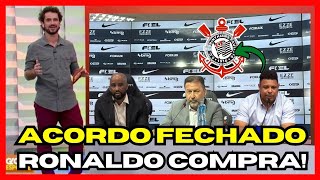 🔥 Ronaldo Fenômeno COMPRA o Corinthians O Futuro do Timão nas Mãos do ExCraque 🚀 [upl. by Clymer]