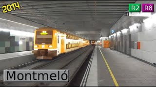 Rodalies Barcelona Montmeló R2  R8 Renfe 451  Civia  449  447 2014 [upl. by Emiline]