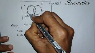 Addition theorem of probability for 2 events [upl. by Rahman]