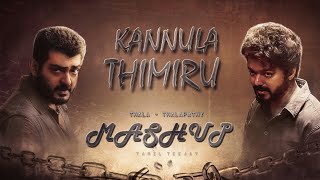 Kannula Thimiru Video Song  Ft Thala Thalapathy  Mashup  Darbar  Tamilselvan S [upl. by Katsuyama]