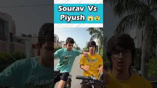 Sourav Vs Piyush Cycle Race 😱🤨 sourabh joshi block  Sourav Joshi Vlogs  Piyush Joshi shorts [upl. by Mashe]