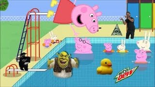 MLG PEPPA PIG GOES TO THE SWIMMING POOL [upl. by Esinej679]