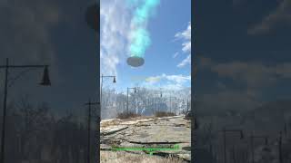 UFO landing  x6 88 reaction fallout fallout4 ufo alien [upl. by Hedley]