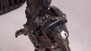 IRON MAN  Handmade scrap metal art figure [upl. by Sethi]