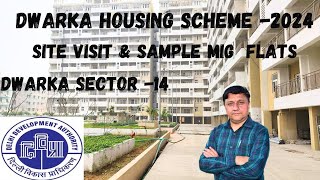 DDA DWARKA HOUSING SCHEME 2024  SITE VISIT amp SAMPLE 2BHK FLATS SECTOR 14 DWARKA [upl. by Gazzo]