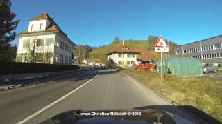 Switzerland 257 Camera on board From Willisau to Durrenroth GoPro Hero3 UHD4K [upl. by Aehsel]