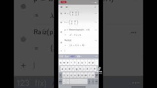 Eigenvalores y Eigenvectores desde tu celular con GeoGebra short geogebra eigenvalores [upl. by Ardnazil]