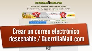 Crear un correo electrónico desechable  GuerrillaMailcom [upl. by Einhpets567]