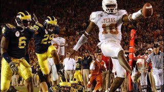 2005 Rose Bowl 6 Texas vs 13 Michigan No Huddle [upl. by Aihsinyt]