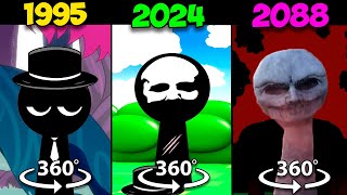 360° VR Incredibox Sprunki 1995 vs 2024 vs 2088  Phase 4 [upl. by Anerrol]