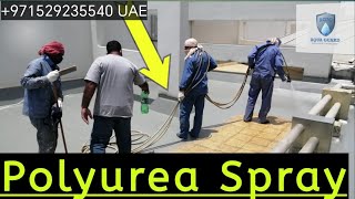 Polyurea Coating step by step video Polyurea Spray for roof Polyurea Coating full video [upl. by Suilenrac982]