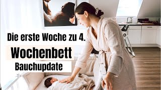 Endlich zu 4👨‍👩‍👧‍👧 Wochenbett BauchUpdate QampA👶🏻LIFEOFBINII🤍 [upl. by Llennoj874]