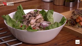 【家厨】 West Kitchen  Episode 3 Butterhead Salad with Chicken and Roasted Iberico 奶油生菜沙拉和烤黑毛猪 [upl. by Aderfla]