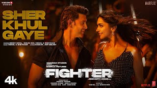 FIGHTER Sher Khul Gaye Song Hrithik Deepika VishalSheykhar Benny Shilpa Kumaar BoscoCaesar [upl. by Aitnuahs]