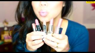 Top Favorite Neutral Lipsticks  Drugstore amp High end  itsjudytime [upl. by Elleniad]