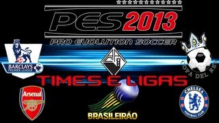 Como licenciar times ligascopas emblemas PES 2013 [upl. by Hau]