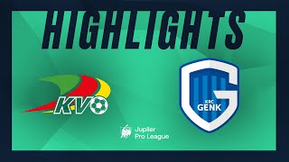 KV Oostende  KRC Genk hoogtepunten [upl. by Lettig283]