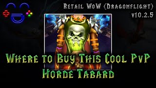 Battle Tabard of the Defilers Vendor Location  Retail WoW [upl. by Hamfurd]