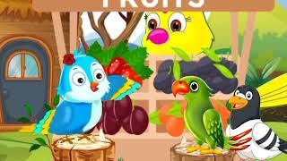 फल और गरीब चिड़ियाRanu Chidiya ki KahaniKalu Gori CartoonTu the Cuckoo Stories [upl. by Rolyks859]