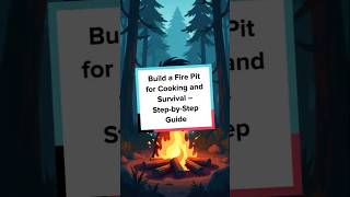 Build a Fire Pit for Cooking and Survival – StepbyStep Guide [upl. by Ahtnams]