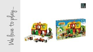 UNICO plus unboxing and buildingup Big Farm set item no 8557 EAN 8000796085573 [upl. by Munt]