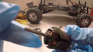 Burnt Traxxas 12T 550 Moter Disassembly [upl. by Martijn]