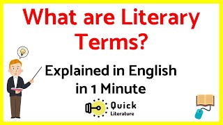 What are Literary Terms Literary Terms Explained in 1 Minute [upl. by Giffie]