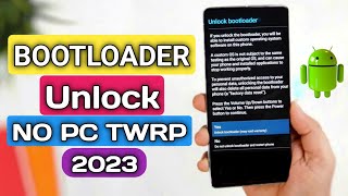 How To Unlock Bootloader On Any Android  Unlock Bootloader Without PC amp TWRP  Unlock Bootloader [upl. by Livingstone]