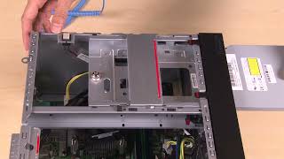 Lenovo ThinkSystem ST50 V2 installing an optical drive [upl. by Kareem]