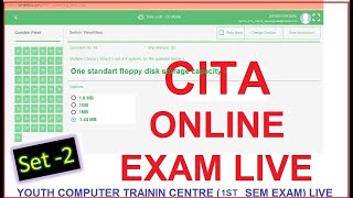 CITA Online Exam Procedure Set2 CITA Exam Basic Computer Exam  Computer Examination [upl. by Fee]