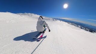 Touring the 1 Snowfall Ski Resort in Canada bc [upl. by Kat]