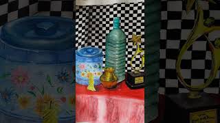 Still life painting 🖌️🎨 stilllife art painting watercolor [upl. by Lusa]